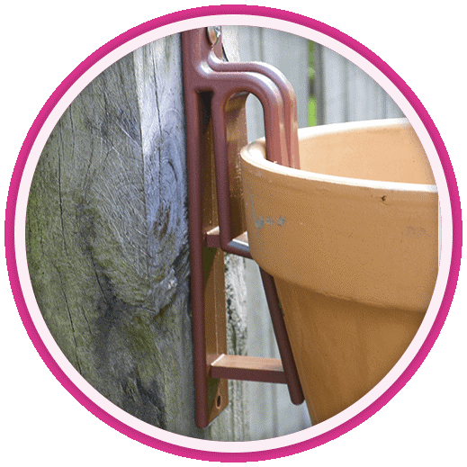 Hanger for 6 Clay Pots on Cedar. Vertical Garden for Orchids, Succulents & Herbs”