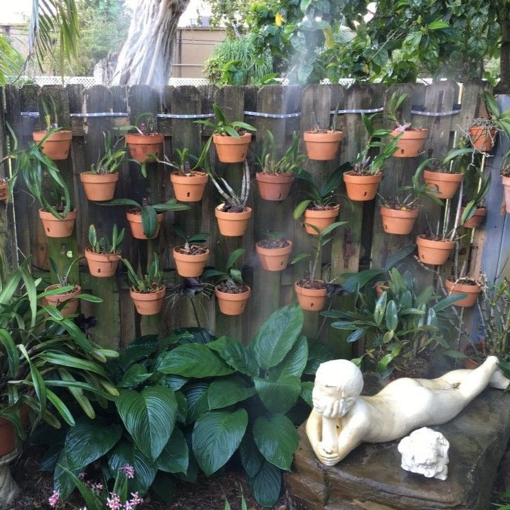 "Hangapot™️ Terra Cotta Flower and Orchid Pot Hangers | Secure 4-10" Clay Pots | Install in Seconds any where | Made in America"