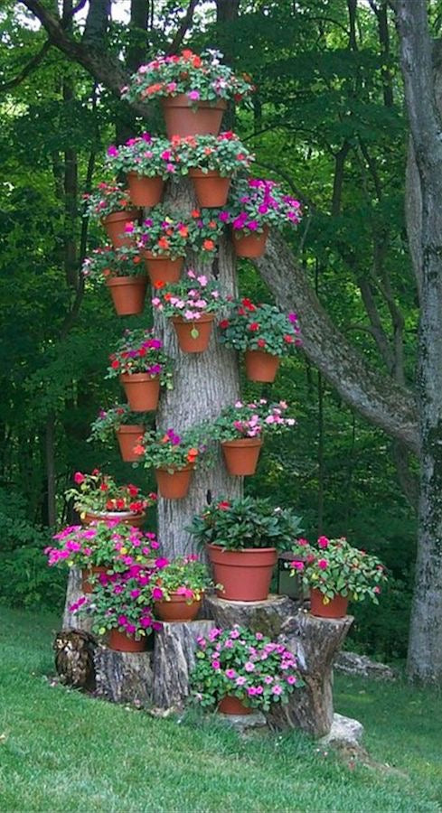 "Hangapot™️ Terra Cotta Flower and Orchid Pot Hangers | Secure 4-10" Clay Pots | Install in Seconds any where | Made in America"