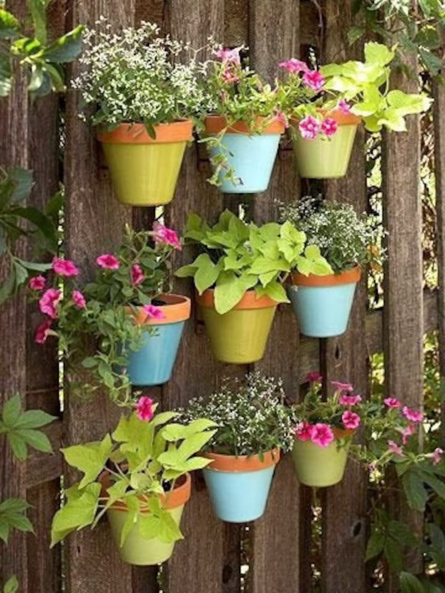 "Hangapot™️ Terra Cotta Flower and Orchid Pot Hangers | Secure 4-10" Clay Pots | Install in Seconds any where | Made in America"