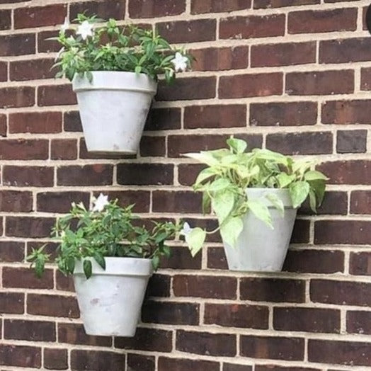 "Hangapot™️ Terra Cotta Flower and Orchid Pot Hangers | Secure 4-10" Clay Pots | Install in Seconds any where | Made in America"